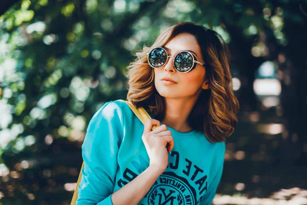 Woman with medium-length hair