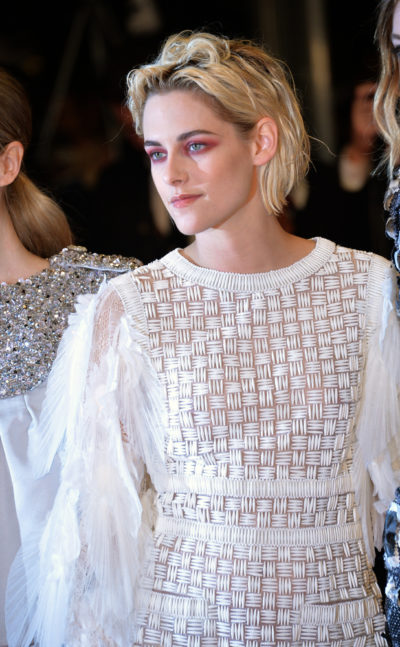 Kristen Stewart with her short blonde bob hairstyle at the 'Personal Shopper' premiere at the 69th Festival de Cannes 2016