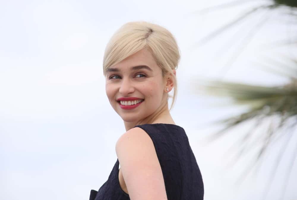 Emilia Clarke during the photocall for 'Solo: A Star Wars Story' during the 71st annual Cannes Film Festival at Palais des Festivals on May 15, 2018, in Cannes, France.