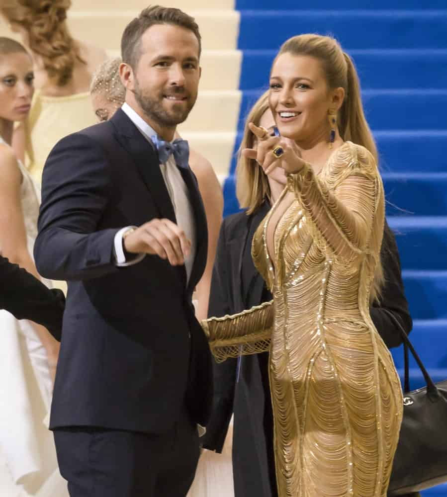 Back in May 01, 2017, Ryan Reynolds and Blake Lively attended the 'Rei Kawakubo/Comme des Garcons: Art Of The In-Between' Costume Institute Gala at Metropolitan Museum of Art. Lively paired her golden dress with a blond high ponytail.