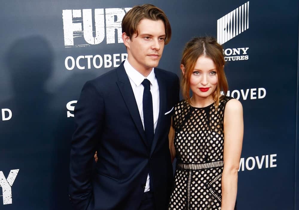 Xavier Samuel and Emily Browning attended the world premiere of "Fury" at the Newseum on October 15, 2014 in Washington DC. Browning was lovely in her black polka-dotted dress to pair with her half-up highlighted brunette hairstyle.