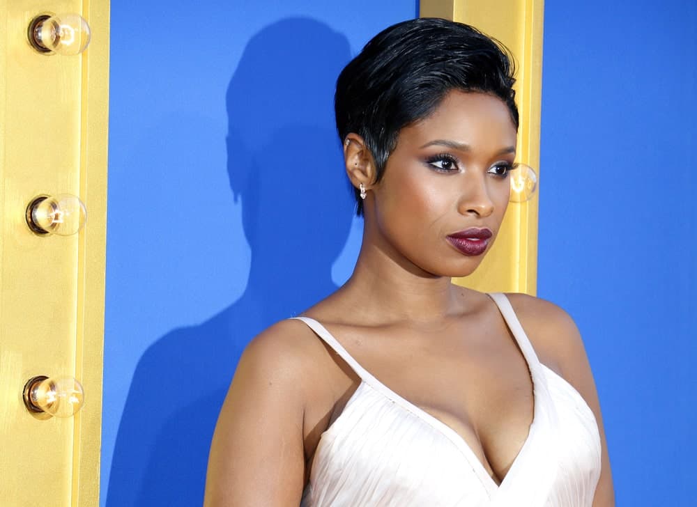Jennifer Hudson was at the Los Angeles premiere of 'Sing' held at the Microsoft Theater in Los Angeles on December 3, 2016. She was elegant in a pearly white dress that she paired with a side-swept raven pixie hairstyle.