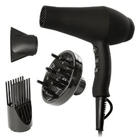 Photo of the various hair dryer attachments