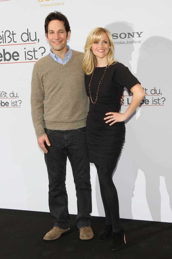 Paul Rudd and Reese Witherspoon attended the 'How Do You Know' Photo call at the Hotel De Rome on January 19, 2011 in Berlin, Germany. Witherspoon wore a simple lack dress that paired well with her shoulder-length blond layers with bangs.