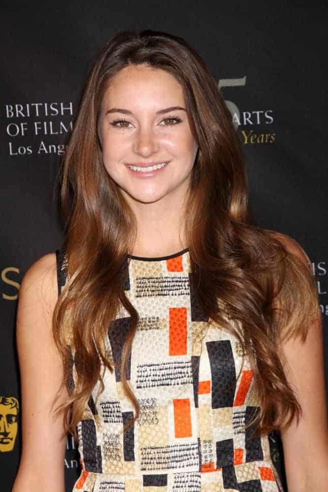 Shailene Woodley was at the BAFTA Award Season Tea Party 2012 at Four Seasons Hotel on January 14, 2012, in Beverly Hills, CA. She was seen wearing a colorful dress to go with her long and tousled brunette hairstyle that is loose and layered.