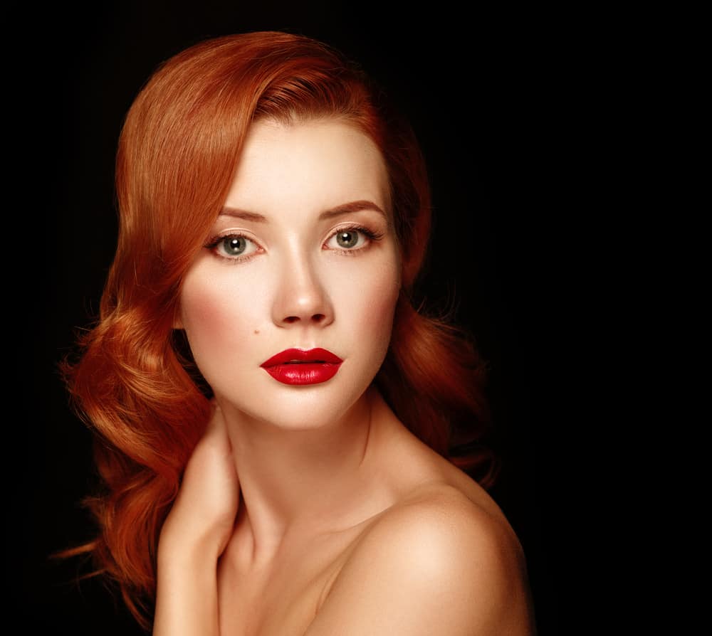 Woman with red hair