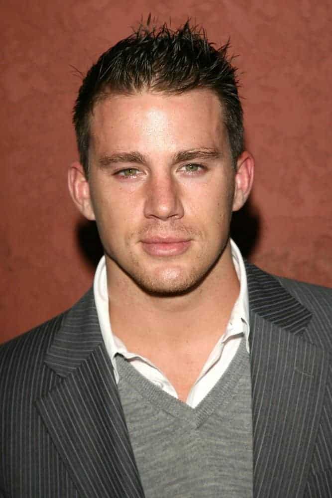Channing Tatum is rocking the spiky hairdo at the Hollywood Life Magazine's Breakthrough of the Year Awards held on December 10, 2006.