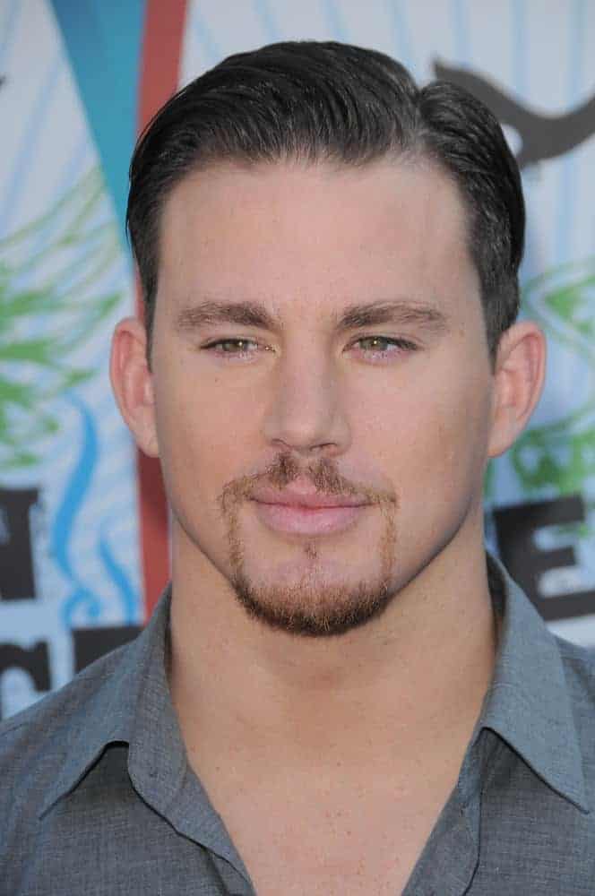 Channing Tatum paired his slicked back look with a stylish goatee achieving a gentleman look during the 2010 Teen Choice Awards held on August 8, 2010.
