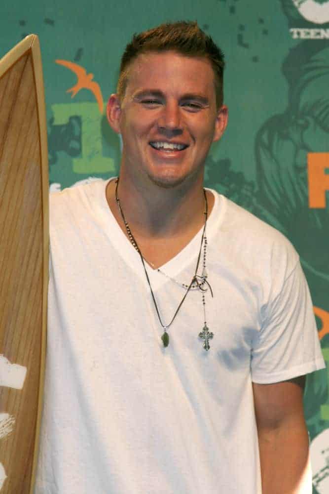 Channing Tatum went for blond and a crew cut spiky hairdo during the Teen Choice Awards 2008 at the Universal Ampitheater held on August 3, 2008.