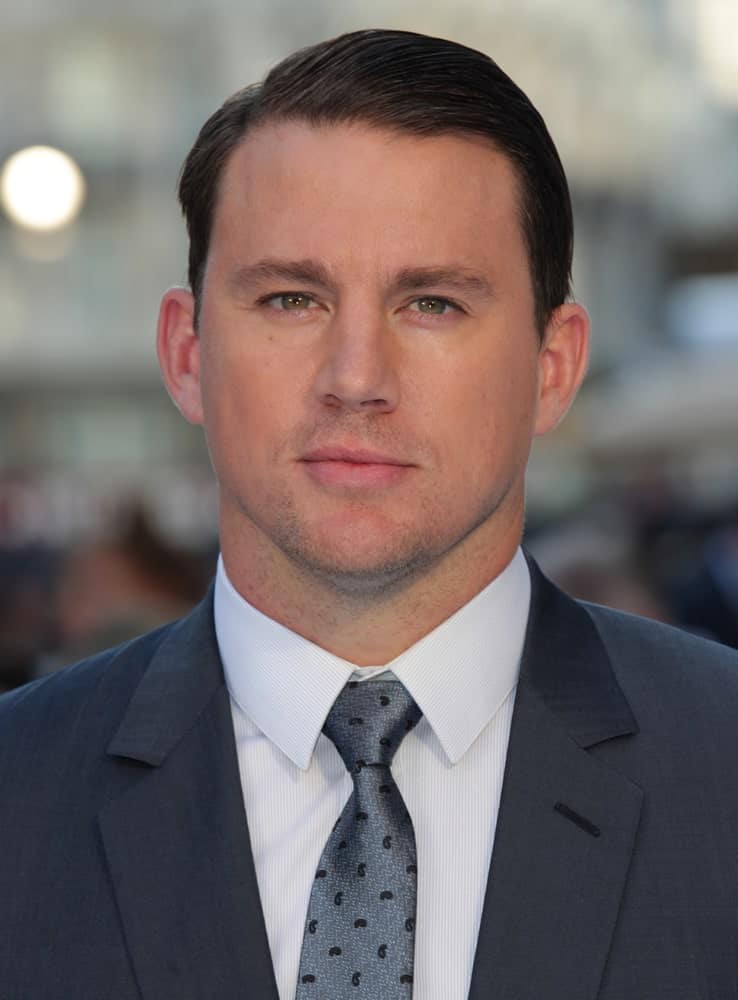 On June 30, 2015, actor Channing Tatum sported a short side-parted hairstyle at the Magic Mike: XXL - UK film premiere, Leicester Square in London.