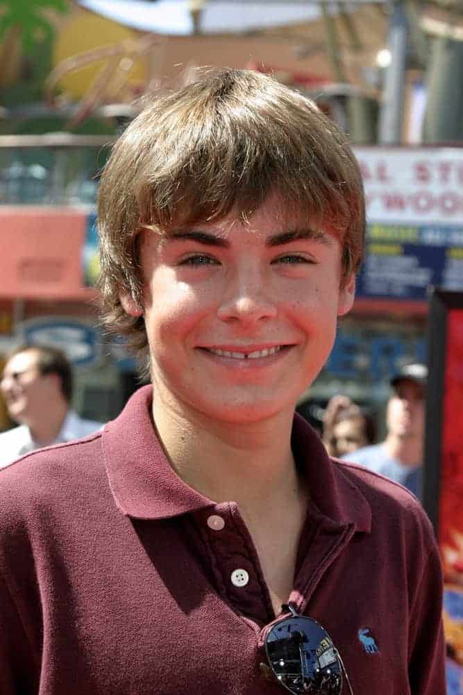 Young Zac Efron oozes with cuteness in his bowl cut hairdo during the "Thunderbirds" Premiere held at the Universal Studios Cinemas in Universal City, California United States on July 24, 2004.
