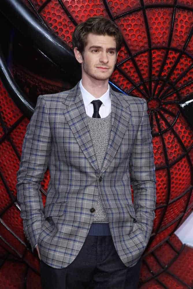 Andrew Garfield had his hair side swept during the Germany premiere of ''The Amazing Spider-Man'' in 2012.