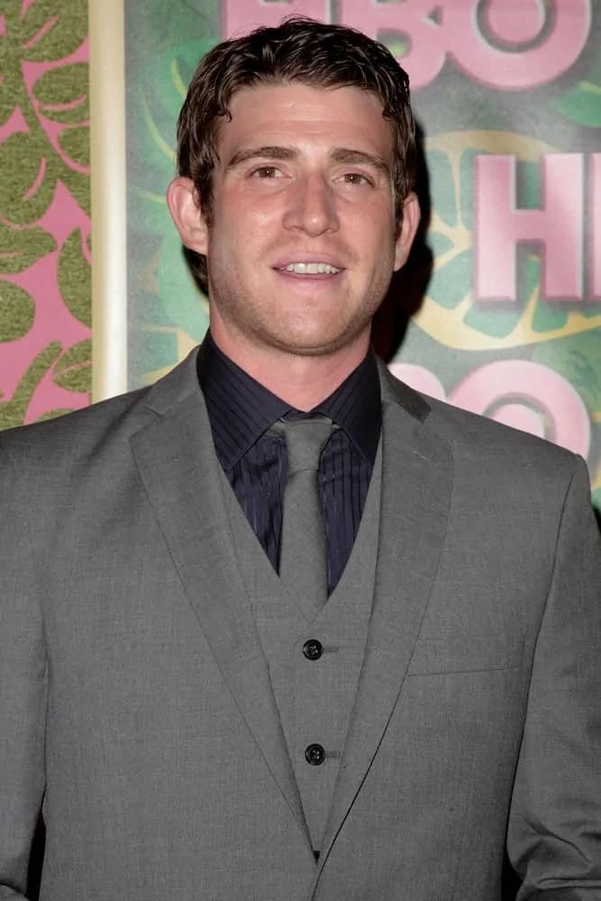 Bryan Greenberg wore a very short curly curtain hairstyle with his gray three-piece suit at the HBO's Annual Post Emmy Awards Party last August 29, 2010 in West Hollywood, California.