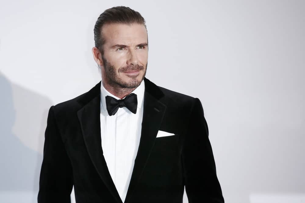 David Beckham was oozing with manly charms when he donned the man bun at the amfAR Gala Cannes 2017 at Hotel du Cap-Eden-Roc on May 25, 2017 in Cap d'Antibes, France.