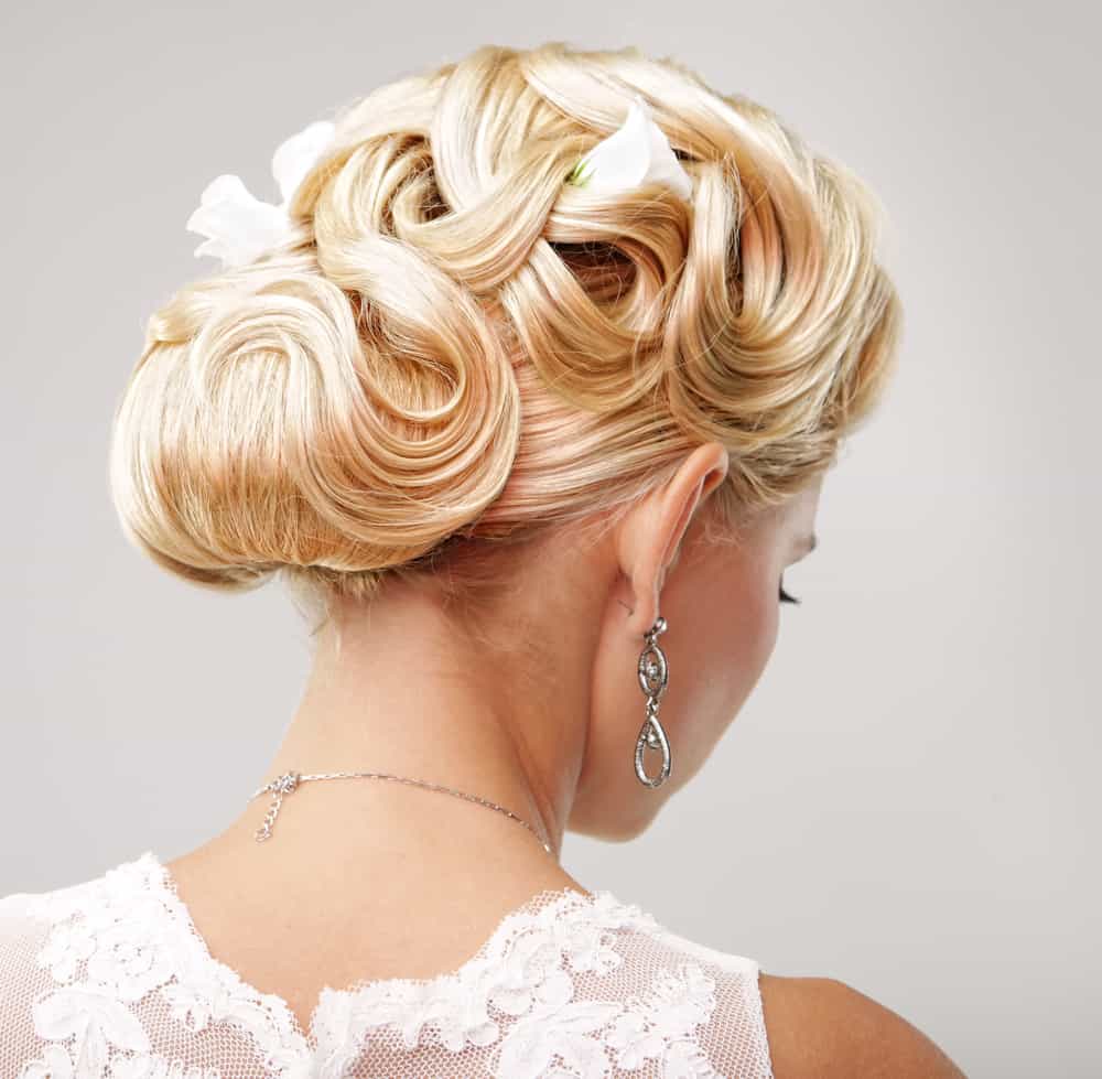 Updo wedding hairstyle