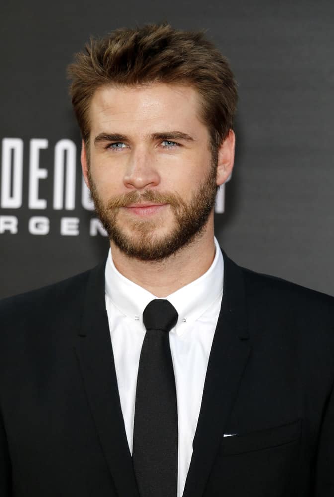 Liam Hemsworth showed up with spiky hairstyle at the Los Angeles premiere of 'Independence Day: Resurgence' held at the TCL Chinese Theatre in Hollywood, USA on June 20, 2016.