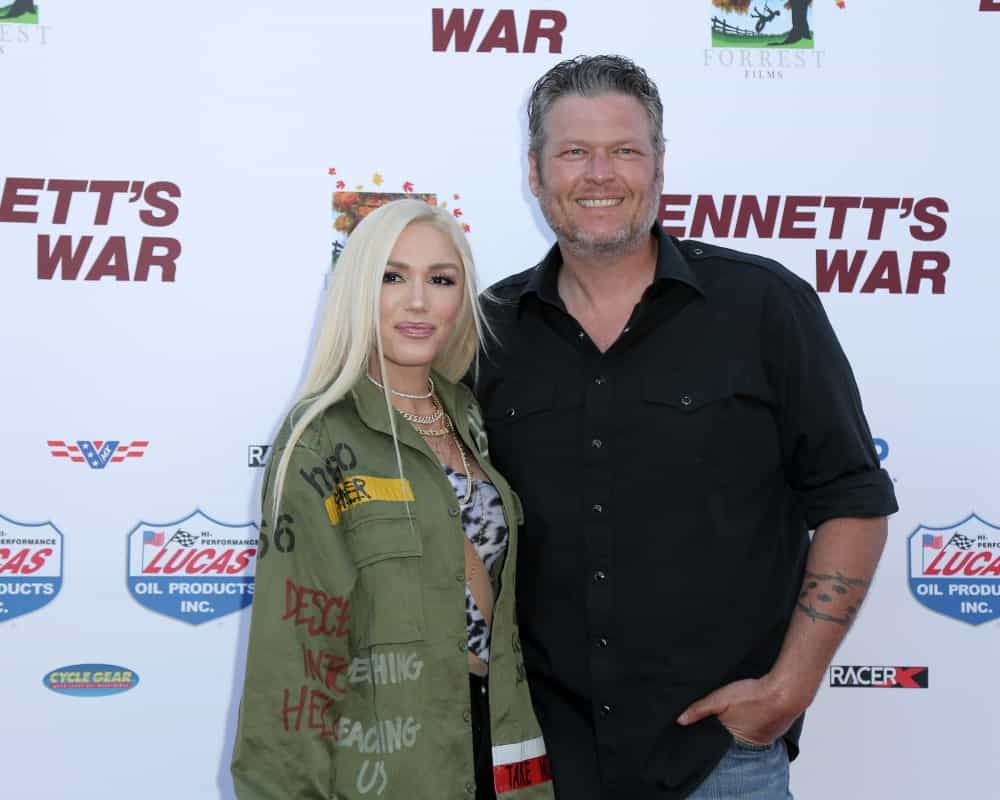 Gwen Stefani and Blake Shelton were at the "Bennett's War" Los Angeles Premiere at the Warner Brothers Studios last August 13, 2019 in Burbank, CA. Stefani's long straight blond hair was center-parted and silky.