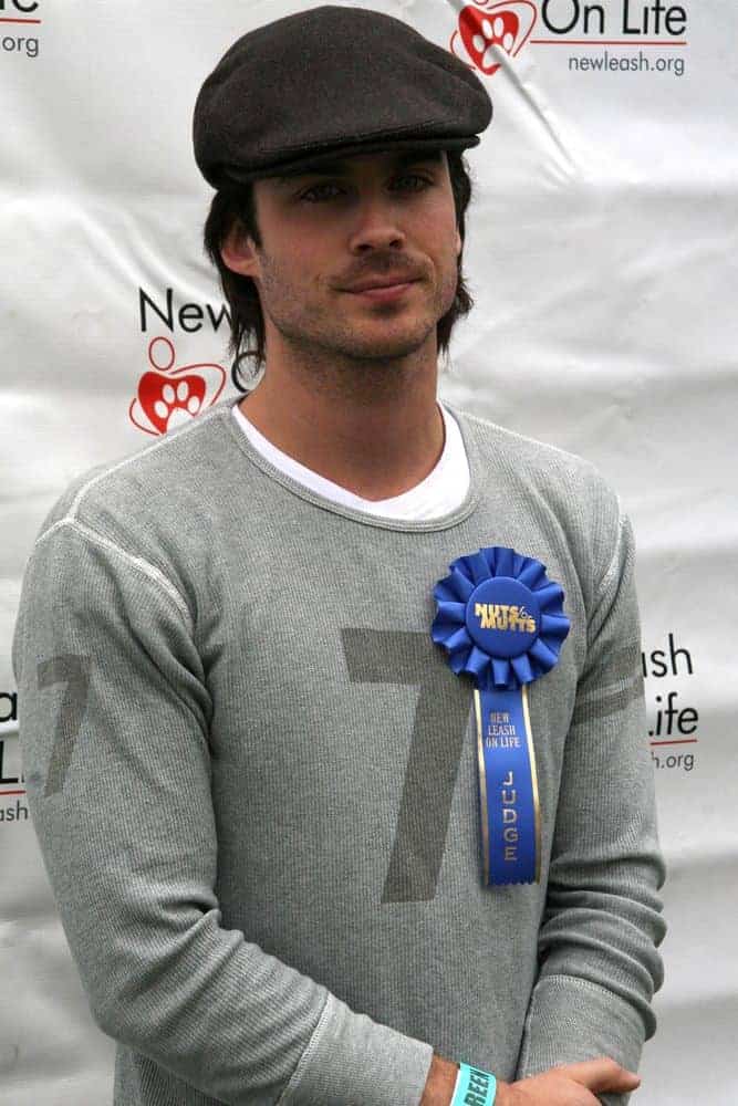 Ian Somerhalder donned a newsboy cap during the 6th Annual "Nuts For Mutts" Dog Show and Pet Fair at Pierce College, Woodland Hills, CA in 2007.