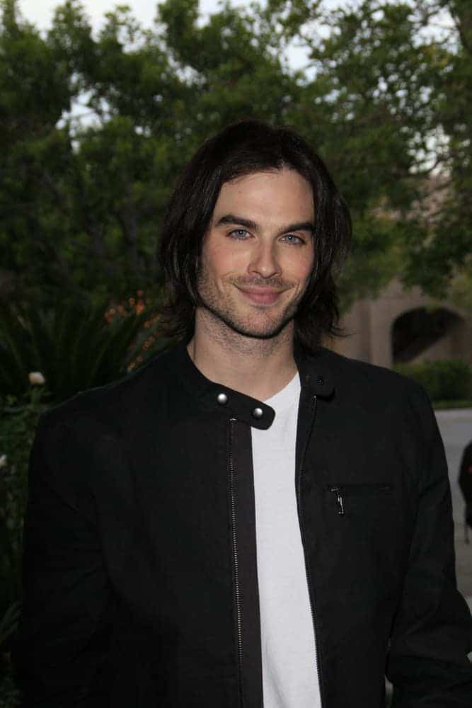 Ian Somerhalder sported a long hairstyle during the Television Critics Association press tour at the Ritz Carlton Hotel in Pasadena, California on January 9, 2007.