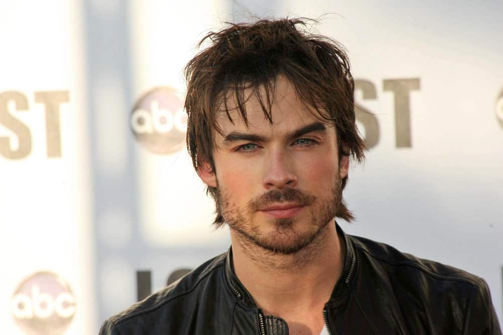 Ian Somerhalder looked smoldering hot with tousled flippy hairstyle and some beard as seen at "Lost" Live: The Final Celebration, Royce Halll, UCLA, Westwood, CA in 2010.