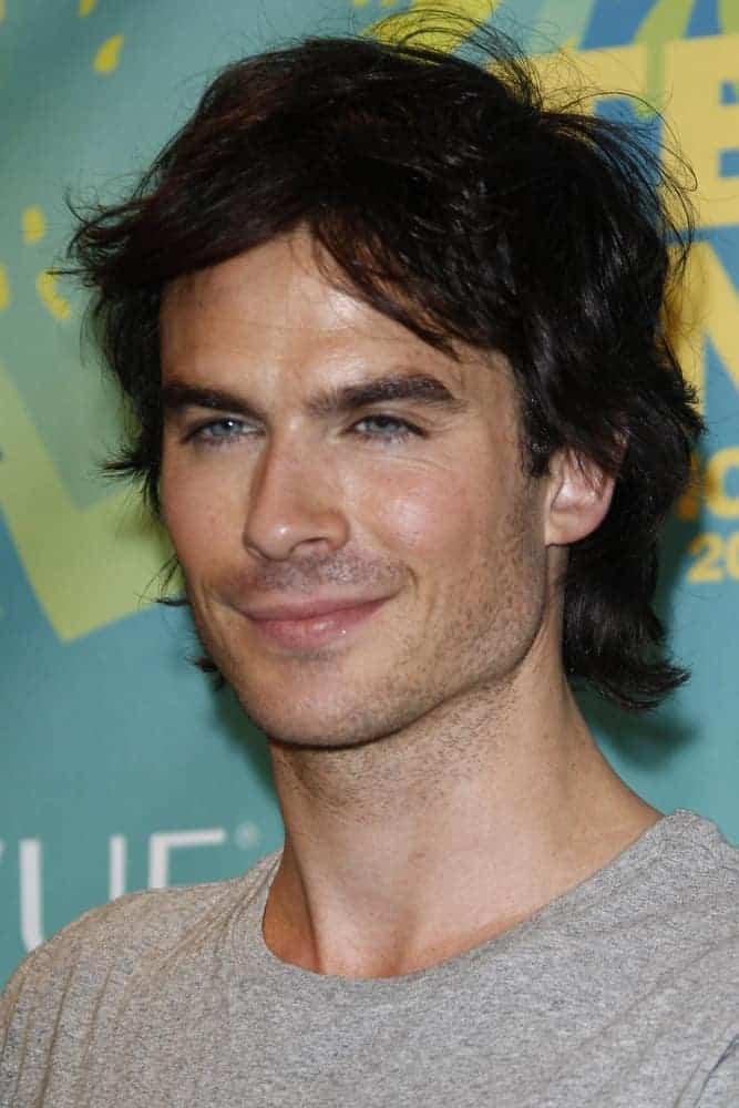Ian Somerhalder looked casual with his tousled hairstyle during the 2011 Teen Choice Awards held at Gibson Amphitheatre on August 7, 2011 in Los Angeles, California.