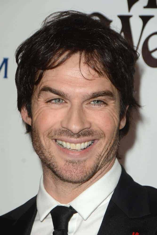 Ian Somerhalder with the lazy boy look at the The Art of Elysium 9th Annual Heaven Gala at the 3LABS in Culver City, California.