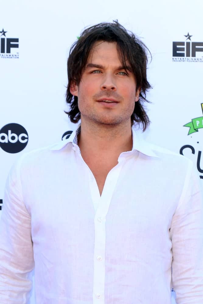 ian somerhalder in white shirt