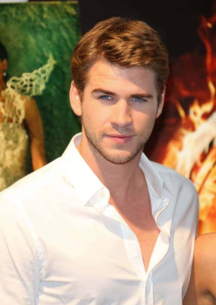 Liam Hemsworth looked every bit of a heartthrob with this short haircut during the 2014 premiere of his movie "The Hunger Games: Mockingjay Part One" at the Nokia Theatre LA Live.