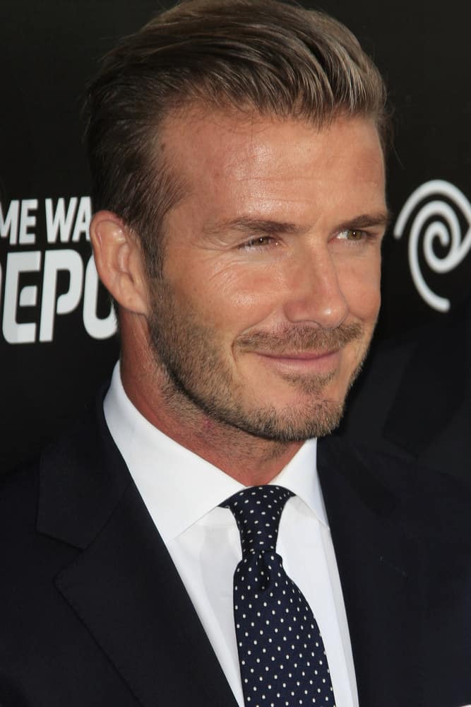 David Beckham sporting a Pompadour