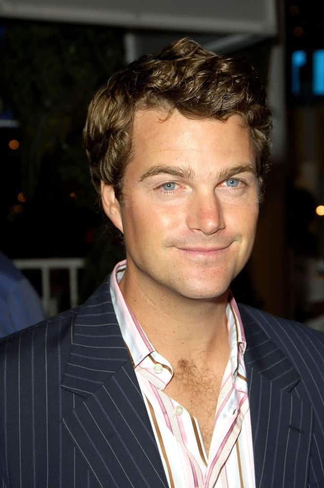 Chris O'Donnell attended the FOX ALL-STAR PARTY for TCA Press Tour at The Santa Monica Pier in Los Angeles, CA on July 29, 2005. He wore a smart-casual outfit with his tousled dark brown side-parted hairstyle.
