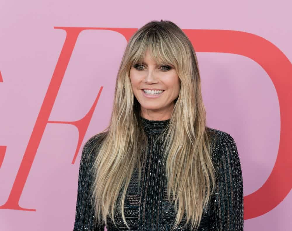 During the CFDA Fashion Awards last June 3, 2019, this well-known TV personality exhibits her long blonde hair that's volumized and layered. Curtain bangs completed the sophisticated yet laidback look.
