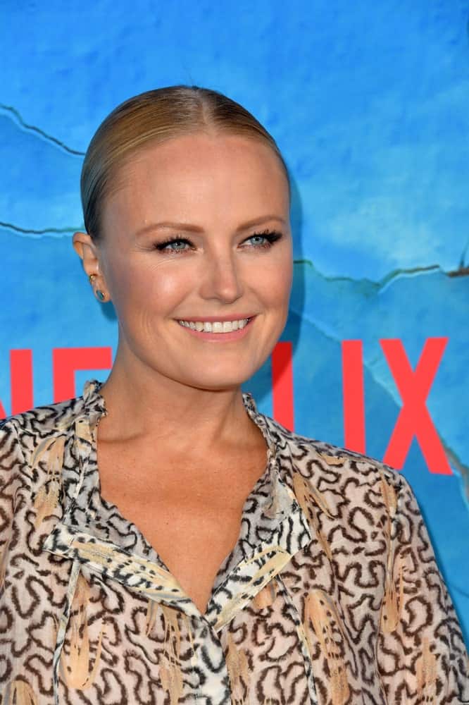 Last October 17, 2019, Malin Akerman was at the premiere of "Living With Yourself" at the Arclight Theatre wearing a detailed blouse and a slick updo with invisible bun.