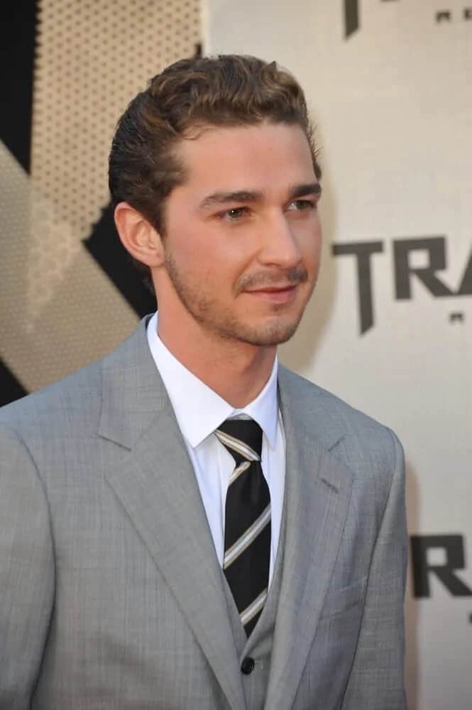 The movie actor attended the LA premiere of "Transformers: Revenge of the Fallen" last June 22, 2009 with a classy three-piece gray suit and a neat haircut with dark brown highlights.