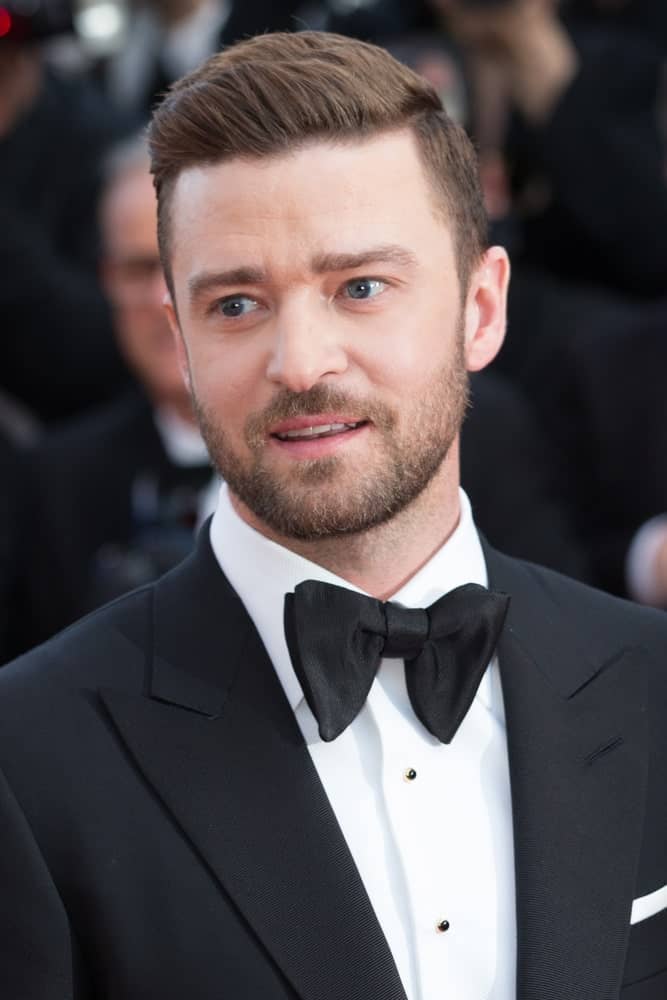 Justine Timberlake attended the 69th annual Cannes Film Festival last May 11, 2016, with a neat and classic hairstyle balanced with some scruff of beard.