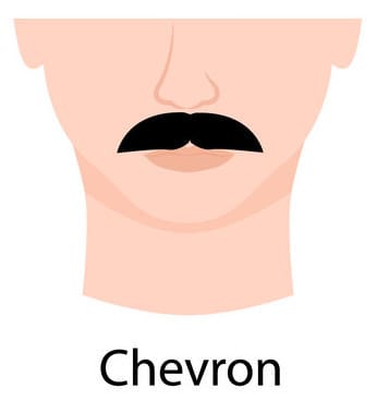 Chevron mustache example