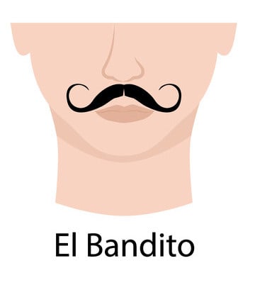 El Bandito mustache example