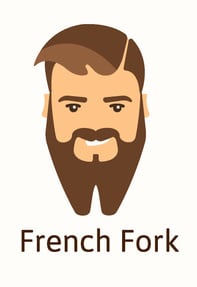 French fork beard style illustration