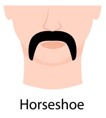 Horseshoe mustache style