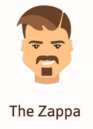 The Zappa beard style illustration