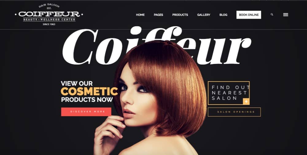 Coiffeur wp theme for hair salons