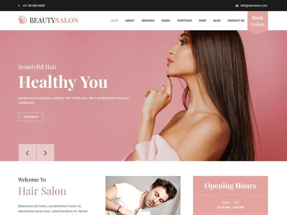 Belleza beauty salon theme