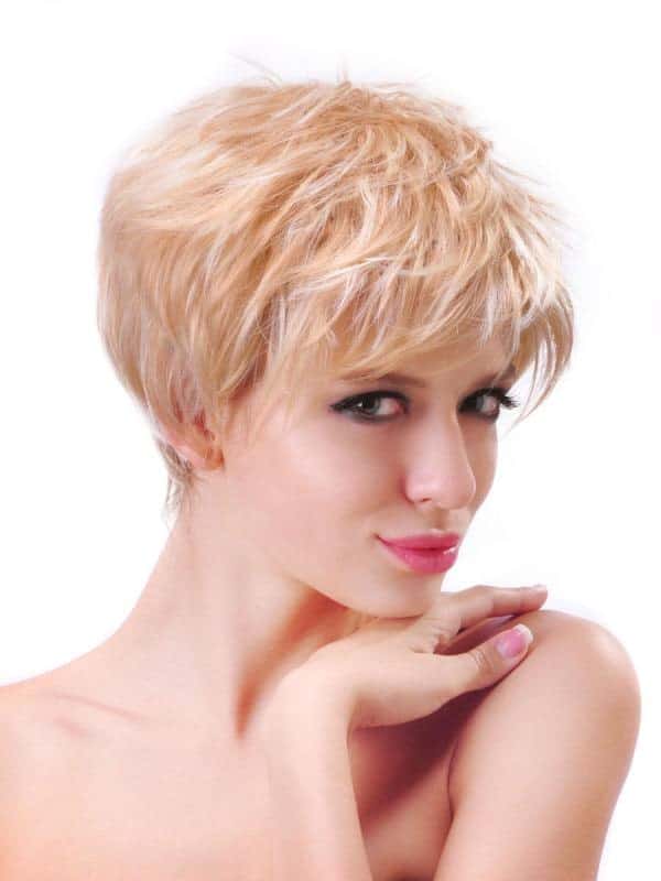 You can achieve a shaggy, multi-layered look with this kind of pixie haircut. Not only does this style provides your hair with volume, it also looks super chic and is one of the most trendiest looks in Hollywood.