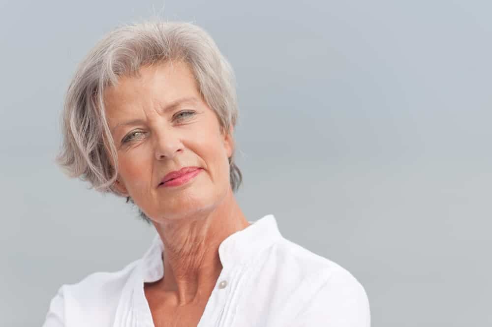 Who says that the disheveled hair look is for those in their 20s only? Women over 60 can totally rock this look with this elegant haircut. With added volume in the back and on the top, this haircut can polish and add poise to your overall appearance. To introduce texture to your hai; try layers! 