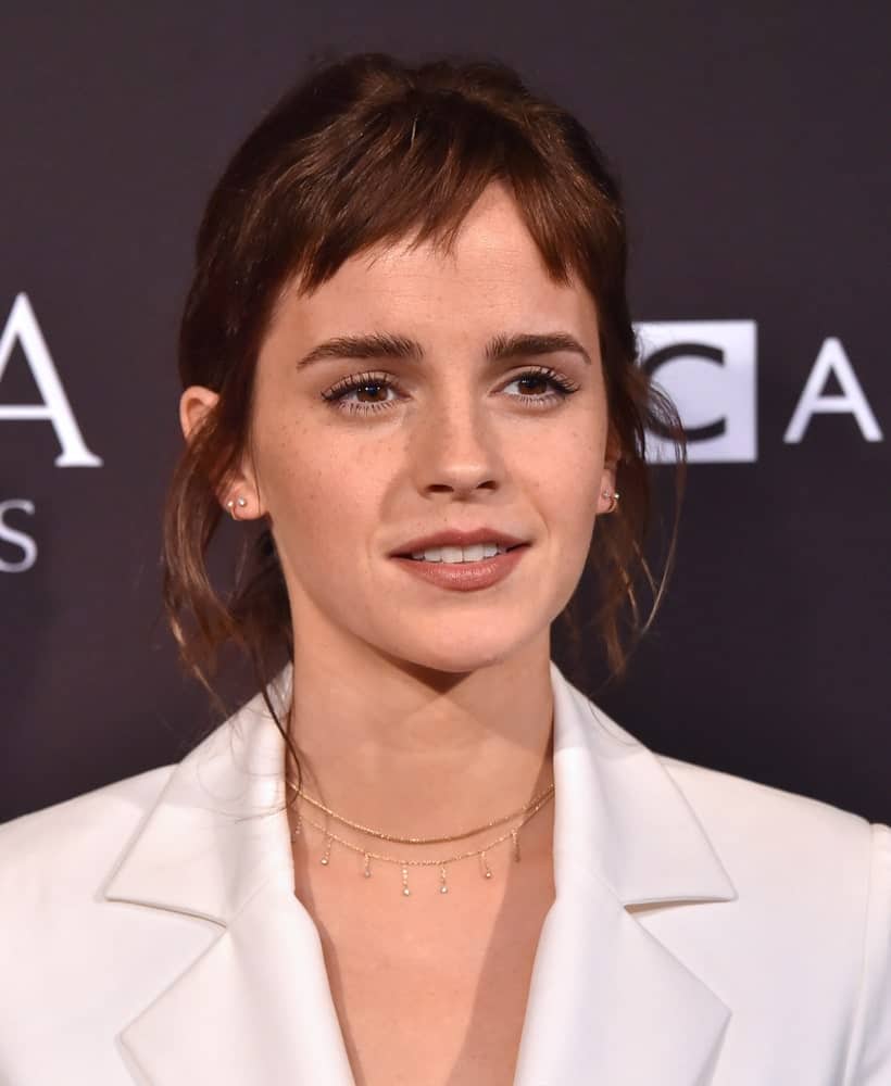 Emma Watson’s signature copper hair was a signature part of her character on Harry Potter but in real life, the actress opted for a short, edgy fringe and buzz cut and we think it could look incredibly trendy on anyone!