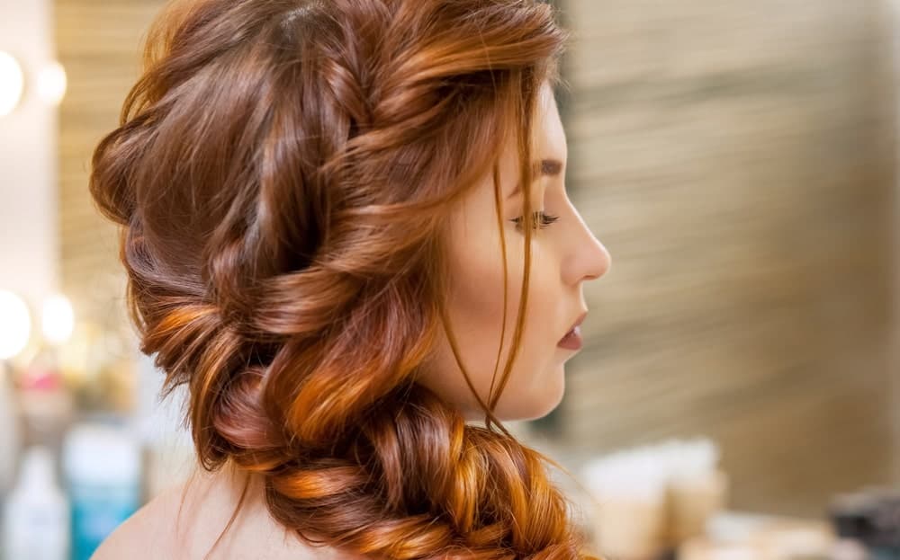 A flowy, thick fishtail braid looks beautiful with any hair color but like the hairdo above, this one is also a great option to show off the different shades in your hair – especially if you have highlights/lowlights.