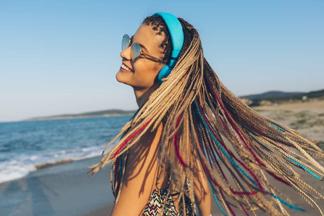 Rarely anyone with straight hair will consider dreadlocks but if you do, make sure to add some contrasting highlights for a vibrant and dramatic touch.