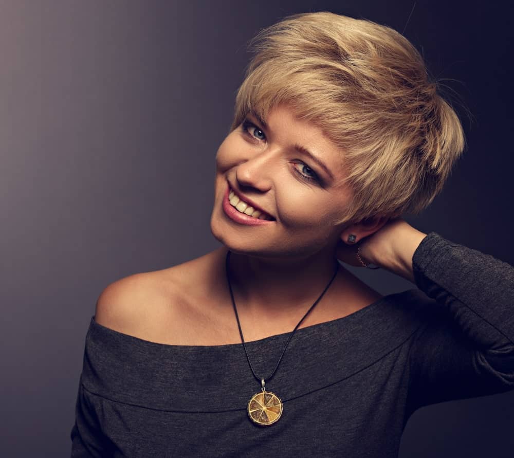 Need a great hairstyle to keep the hair off your nape and highlight your eyes? Try a choppy pixie. This awesome haircut will keep the hair on your head thick, full and feathery, while leaving your neck bare. You will love the weightless feeling that it will give you.