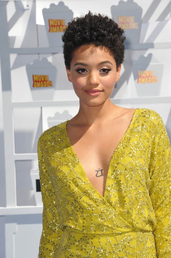 43.Kiersey Clemons with close-cropped afro