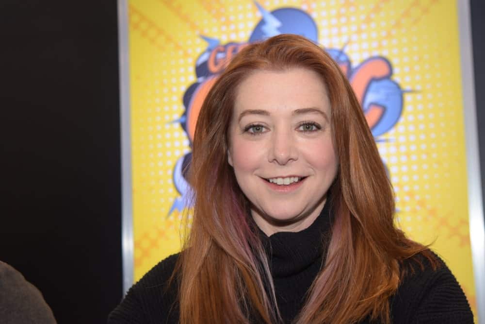 Americká herečka Alyson Hannigan (* 1974, Buffy, přemožitelka upírů, Angel, Jak jsem poznal vaši matku, American Pie) na německém Comic Conu Dortmund.