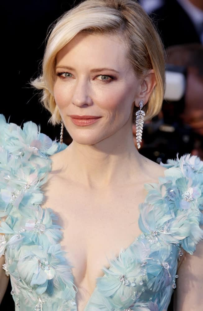 Cate Blanchett la cea de-a 88-a ediție a Premiilor Academiei, care a avut loc la Hollywood Highland Center din Hollywood, SUA, pe 28 februarie 2016.